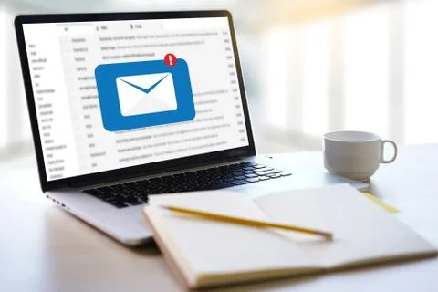 Mail Communication Connection message to mailing contacts phone Global Letter Stock Photos