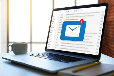 Mail Communication Connection message to mailing contacts phone Global Letter Stock Photos