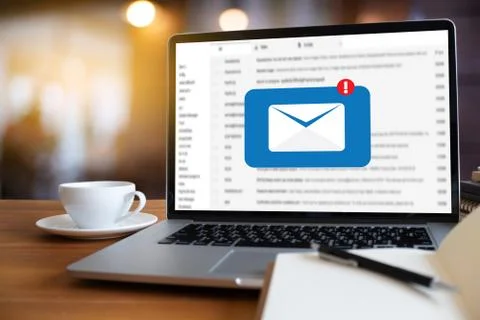 Mail Communication Connection message to mailing contacts phone Global Letter 스톡 사진