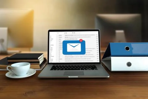Mail Communication Connection message to mailing contacts phone Global Letter Foto stock