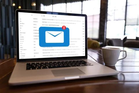 Mail Communication Connection message to mailing contacts phone Global Letter Foto stock