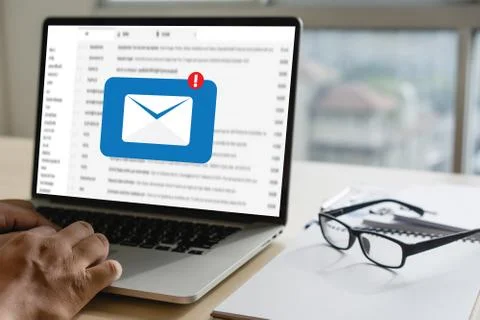 Mail Communication Connection message to mailing contacts phone Global Letter Foto stock