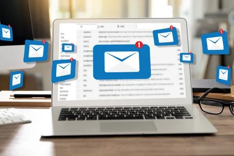 Mail Communication Connection message to mailing contacts phone Global Letter Stock Photos