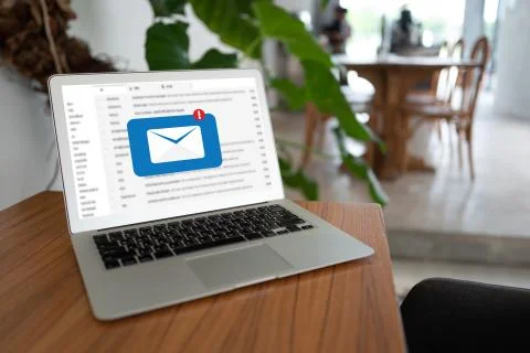 Mail Communication Connection message to mailing contacts phone Global Letter 스톡 사진