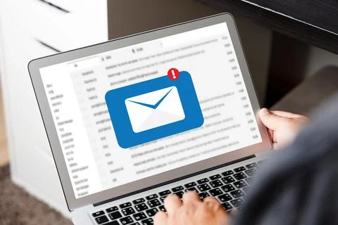 Mail Communication Connection message to mailing contacts phone Global Letter 스톡 사진