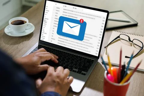 Mail Communication Connection message to mailing contacts phone Global Letter Stock Photos