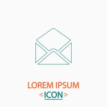 Mail computer symbol Stock Illustration