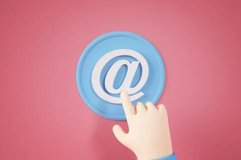 Mail contact button Stock Illustration