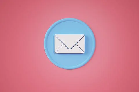 Mail contact button Stock Illustration