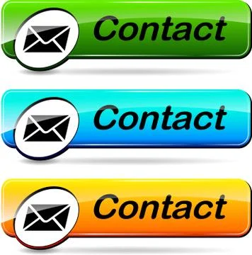 Mail contact buttons Stock Illustration