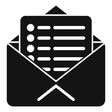 Mail database icon simple vector. Platform system Illustrazione stock