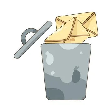 Mail delete Stock Illustration