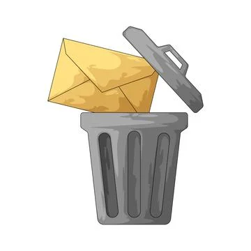 Mail delete illustration Stock Illustration