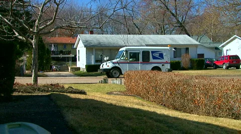 Mail Deliver Video stock 686011