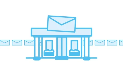 Mail Delivery Center Stock Footage 335679335