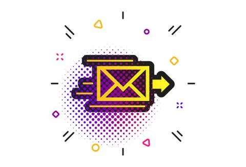 Mail delivery icon. Envelope symbol. Message. Vector Illustrazione stock