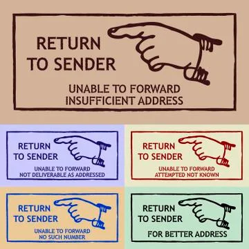 Mail delivery Stock Illustration