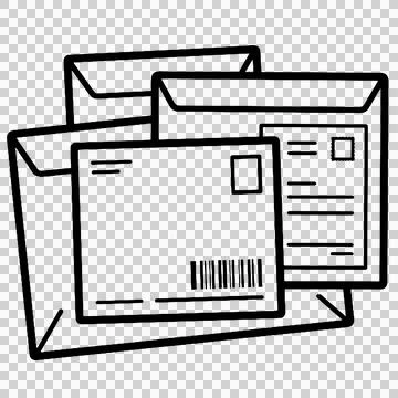 Mail delivery 库存插图