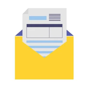 Mail document tax Illustrazione stock