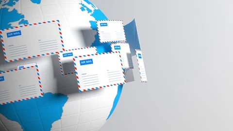 Mail. Emails. Provide connectivity worldwide. Mail delivery 42. Video stock 103848346