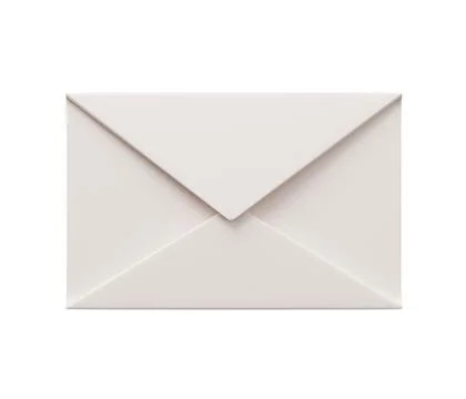 Mail envelope 3d icon. 3d render cartoon minimal icon illustration Stock Illustration