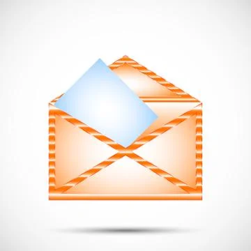 Mail envelope in color Stock Illustration
