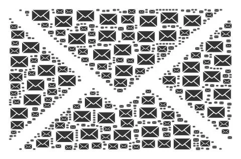 Mail Envelope Icon Figure Illustrazione stock
