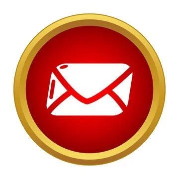 Mail envelope icon for modern communication design Illustrazione stock
