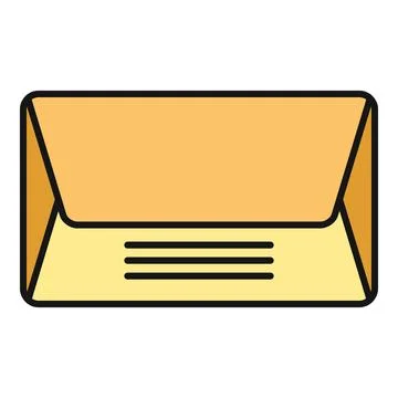 Mail envelope icon representing digital and physical communication Stock Illustration