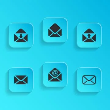 Mail envelope icons Illustration