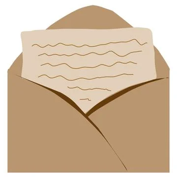 Mail envelope illustration Stock Illustration