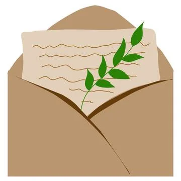Mail envelope illustration Stock Illustration