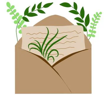 Mail envelope illustration Stock Illustration
