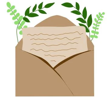 Mail envelope illustration Stock Illustration