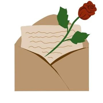 Mail envelope illustration Stock Illustration