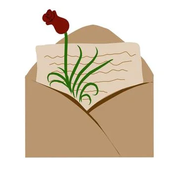 Mail envelope illustration Stock Illustration