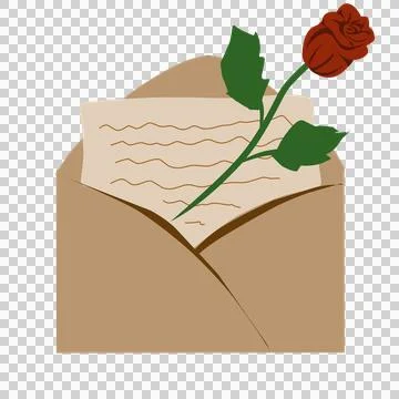 Mail envelope illustration Stock Illustration