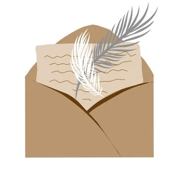 Mail envelope illustration Stock Illustration