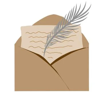 Mail envelope illustration Stock Illustration