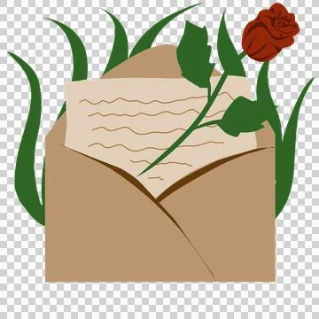 Mail envelope illustration Stock Illustration
