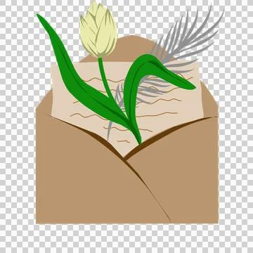 Mail envelope illustration Stock Illustration