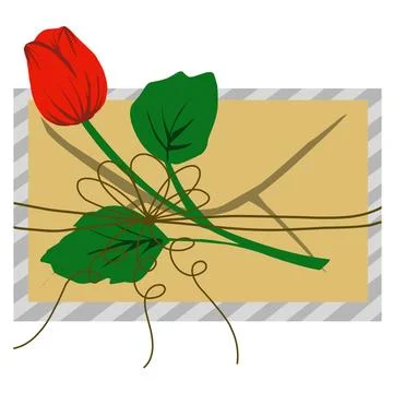Mail envelope illustration Stock Illustration