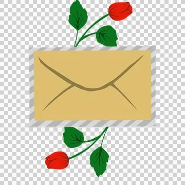 Mail envelope illustration Stock Illustration