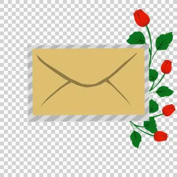 Mail envelope illustration Stock Illustration