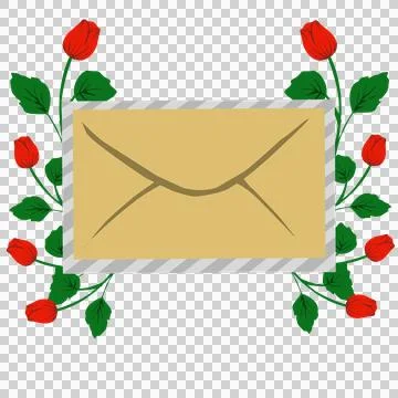 Mail envelope illustration Stock Illustration