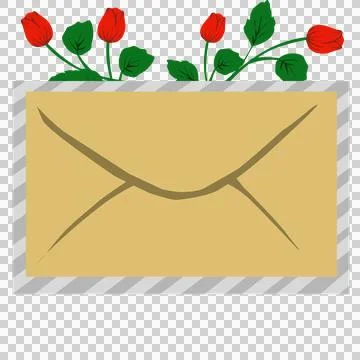 Mail envelope illustration Stock Illustration