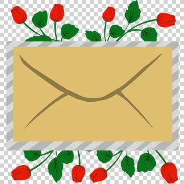 Mail envelope illustration Stock Illustration