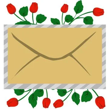 Mail envelope illustration Stock Illustration