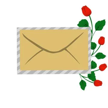 Mail envelope illustration Stock Illustration