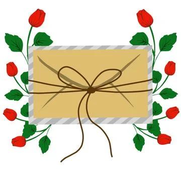 Mail envelope illustration Stock Illustration